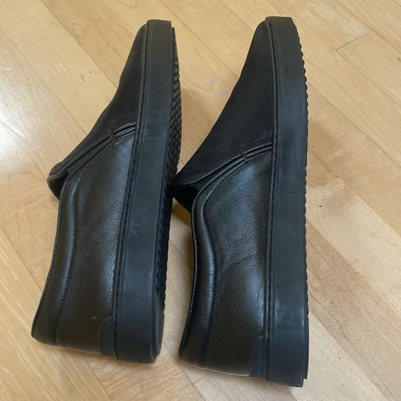 RAG & BONE Black sz. 46 NUBUCK LEATHER SLIP-ON MENS SHOES - Picture 6 of 7